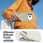 Solidenz Beige Siliconen iPhone 17 Pro hoesje met MagSafe – Desert Sand - 4