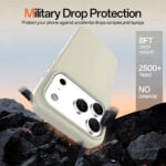 Solidenz Beige Siliconen iPhone 17 Pro hoesje met MagSafe – Desert Sand - 6