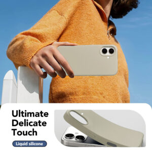 Solidenz Beige Siliconen iPhone 16 hoesje met MagSafe – Desert Sand - 3