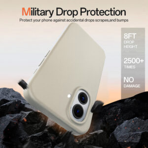Solidenz Beige Siliconen iPhone 16 hoesje met MagSafe – Desert Sand - 5