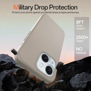 Solidenz Beige Siliconen iPhone Air hoesje met MagSafe – Desert Sand - 5