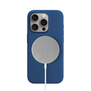 Solidenz Blauw Siliconen iPhone 15 Pro hoesje met MagSafe – Navy Blue - 1