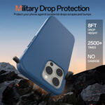 Solidenz Blauw Siliconen iPhone 15 Pro Max hoesje met MagSafe – Navy Blue - 5