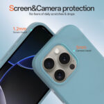 Solidenz Blauw Siliconen iPhone 15 Pro hoesje met MagSafe – Sierra Blue - 2