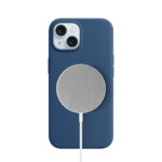 Solidenz Blauw Siliconen iPhone 15 hoesje met MagSafe – Navy Blue - 1