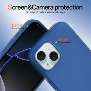 Solidenz Blauw Siliconen iPhone 15 hoesje met MagSafe – Navy Blue - 2