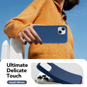 Solidenz Blauw Siliconen iPhone 15 hoesje met MagSafe – Navy Blue - 3