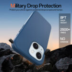 Solidenz Blauw Siliconen iPhone 15 hoesje met MagSafe – Navy Blue - 5