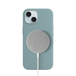 Solidenz Blauw Siliconen iPhone 15 hoesje met MagSafe – Sierra Blue - 1