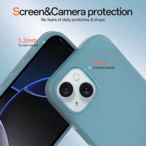 Solidenz Blauw Siliconen iPhone 15 hoesje met MagSafe – Sierra Blue - 2