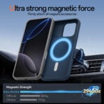 Solidenz Blauw Siliconen iPhone 16 Pro hoesje met MagSafe – Navy Blue - 4