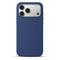 Solidenz Blauw Siliconen iPhone 17 Pro hoesje met MagSafe - Navy Blue