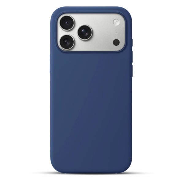 Solidenz Blauw Siliconen iPhone 17 Pro Max hoesje met MagSafe - Navy Blue