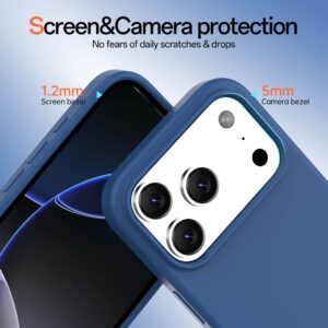 Solidenz Blauw Siliconen iPhone 17 Pro Max hoesje met MagSafe – Navy Blue - 2