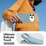 Solidenz Blauw Siliconen iPhone 17 Pro Max hoesje met MagSafe – Sierra Blue - 4