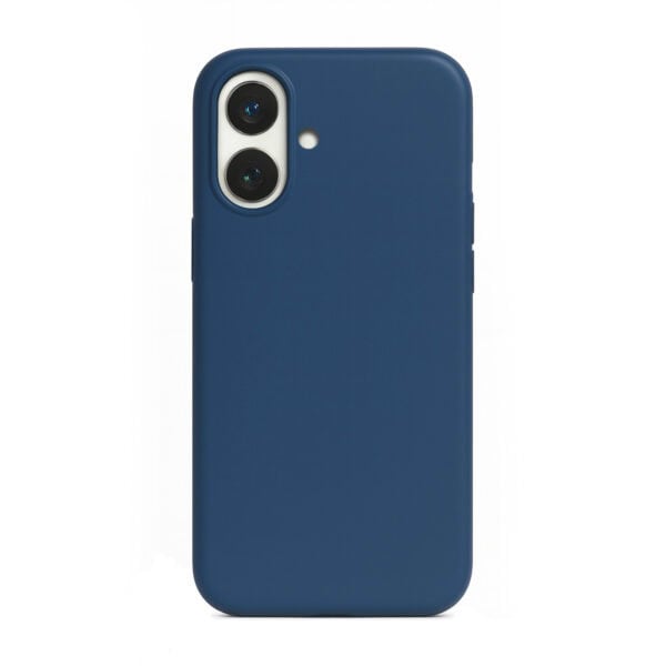 Solidenz Blauw Siliconen iPhone 16 hoesje met MagSafe - Navy Blue
