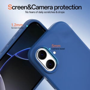 Solidenz Blauw Siliconen iPhone 16 hoesje met MagSafe – Navy Blue - 2
