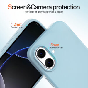 Solidenz Blauw Siliconen iPhone 16 hoesje met MagSafe – Sierra Blue - 2
