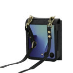 Solidenz Fashion Portemonnee hoesje met koord Samsung Galaxy Z Flip 7 – Zwart - 8