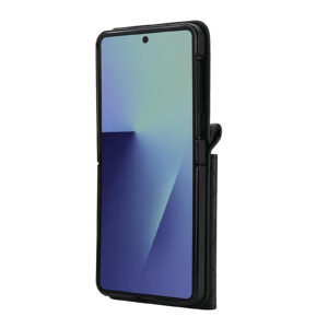 Solidenz Fashion Portemonnee hoesje met koord Samsung Galaxy Z Flip 7 – Zwart - 7
