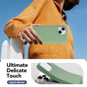 Solidenz Groen Siliconen iPhone 15 hoesje met MagSafe – Mint - 3