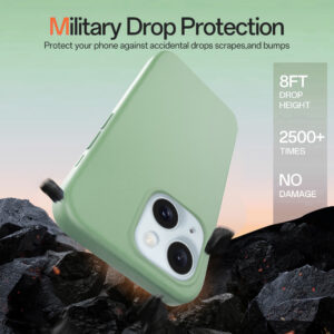 Solidenz Groen Siliconen iPhone 15 hoesje met MagSafe – Mint - 5