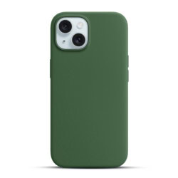 Solidenz Groen Siliconen iPhone 15 hoesje met MagSafe - Pine Green