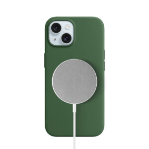 Solidenz Groen Siliconen iPhone 15 hoesje met MagSafe – Pine Green - 1