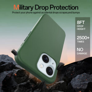 Solidenz Groen Siliconen iPhone 15 hoesje met MagSafe – Pine Green - 5