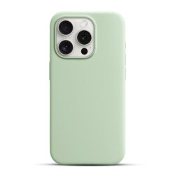 Solidenz Groen Siliconen iPhone 16 Pro Max hoesje met MagSafe - Mint