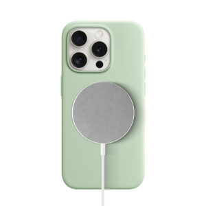 Solidenz Groen Siliconen iPhone 16 Pro hoesje met MagSafe – Mint - 1