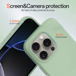 Solidenz Groen Siliconen iPhone 16 Pro hoesje met MagSafe – Mint - 2