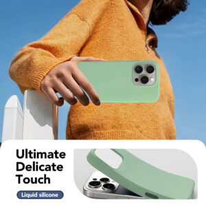 Solidenz Groen Siliconen iPhone 16 Pro hoesje met MagSafe – Mint - 3