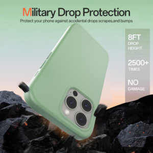 Solidenz Groen Siliconen iPhone 16 Pro hoesje met MagSafe – Mint - 5