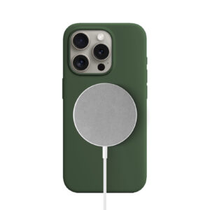 Solidenz Groen Siliconen iPhone 16 Pro hoesje met MagSafe – Pine Green - 1