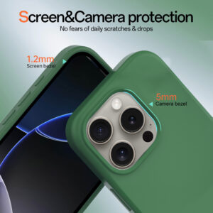 Solidenz Groen Siliconen iPhone 16 Pro hoesje met MagSafe – Pine Green - 2