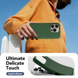 Solidenz Groen Siliconen iPhone 16 Pro hoesje met MagSafe – Pine Green - 3