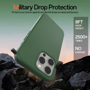 Solidenz Groen Siliconen iPhone 16 Pro hoesje met MagSafe – Pine Green - 5