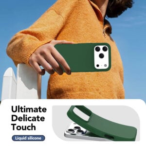 Solidenz Groen Siliconen iPhone 17 Pro Max hoesje met MagSafe – Pine Green - 3