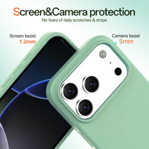 Solidenz Groen Siliconen iPhone 17 Pro hoesje met MagSafe – Mint - 2