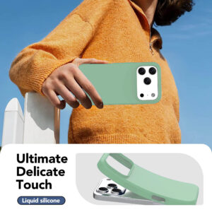 Solidenz Groen Siliconen iPhone 17 Pro hoesje met MagSafe – Mint - 3