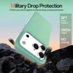 Solidenz Groen Siliconen iPhone 17 Pro hoesje met MagSafe – Mint - 6