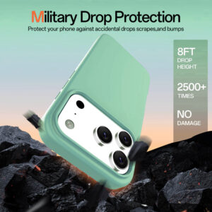 Solidenz Groen Siliconen iPhone 17 Pro hoesje met MagSafe – Mint - 5