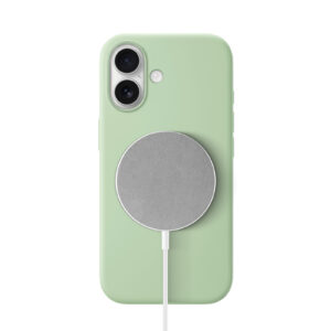 Solidenz Groen Siliconen iPhone 16 hoesje met MagSafe – Mint - 1