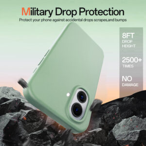 Solidenz Groen Siliconen iPhone 16 hoesje met MagSafe – Mint - 5