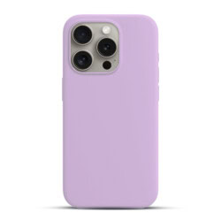 Solidenz Lila Siliconen iPhone 15 Pro Max hoesje met MagSafe - Lavender