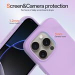 Solidenz Lila Siliconen iPhone 15 Pro hoesje met MagSafe – Lavender - 2
