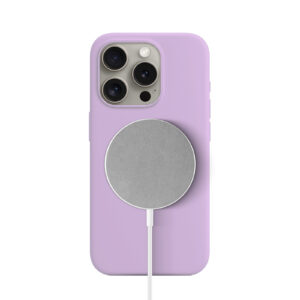 Solidenz Lila Siliconen iPhone 16 Pro hoesje met MagSafe – Lavender - 1