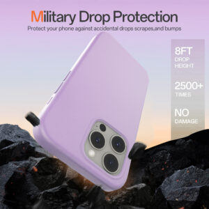 Solidenz Lila Siliconen iPhone 16 Pro hoesje met MagSafe – Lavender - 5