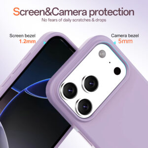 Solidenz Lila Siliconen iPhone 17 Pro Max hoesje met MagSafe – Lavender - 2